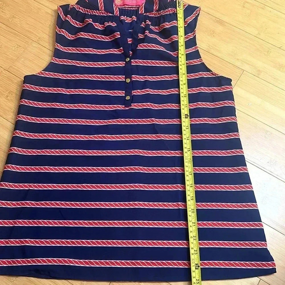 Macbeth Collection Red, White, and Blue Sleeveless Top size Medium - Picture 8 of 9